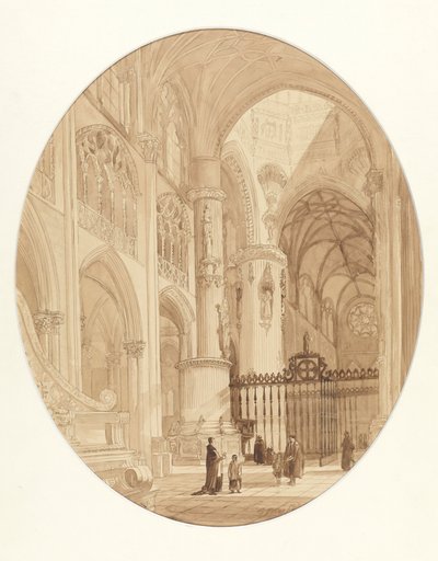 In der Kathedrale von Burgos von Jenaro Pérez Villaamil